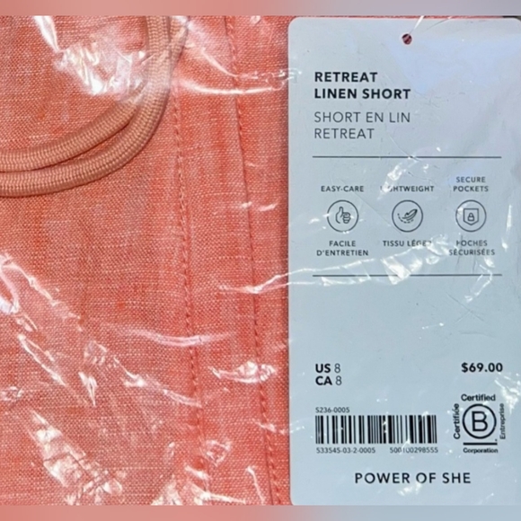 Athleta - Retreat Linen Shorts - Picture 4 of 4